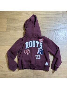 Roots Kids' Burgundy Hoodie – Size M
